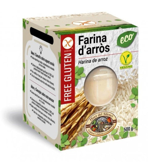Farine de riz BIO sans gluten 500 gr. - Cuisine d'espagne