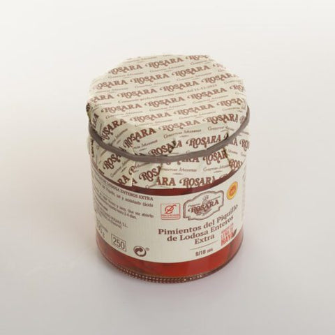 POIVRONS “PIQUILLO” ENTIERS EXTRA A.O.C. LODOSA POT 370 ml. - Cuisine d'Espagne