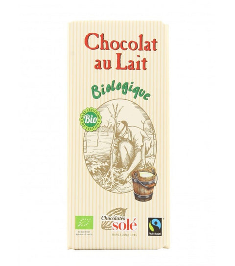 Chocolat au lait BIO 100 gr. - Cuisine d'Espagne