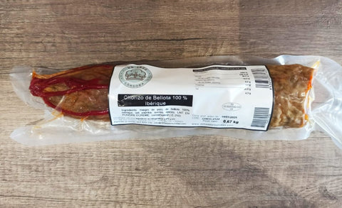 Chorizo BELLOTA 100% Ibérique DR1855 500-600 gr. - Cuisine d'Espagne