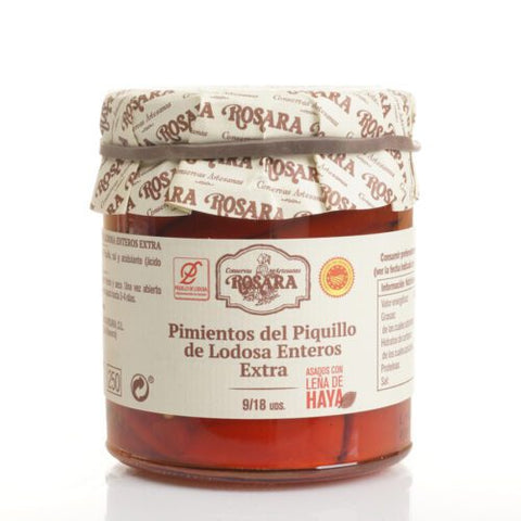 POIVRONS “PIQUILLO” ENTIERS EXTRA A.O.C. LODOSA POT 370 ml. - Cuisine d'Espagne