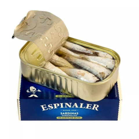 Sardines Huile d'Olive ESPINALER RR-125 3/5 pièces - Cuisine d'Espagne